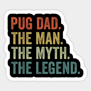 Vintage Dog Dad Man Myth Legend s Sticker